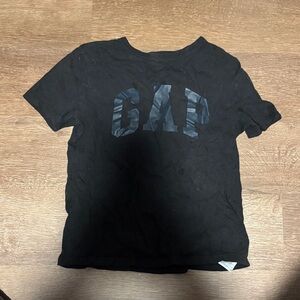 GAP Kids Black Tee with black Logo